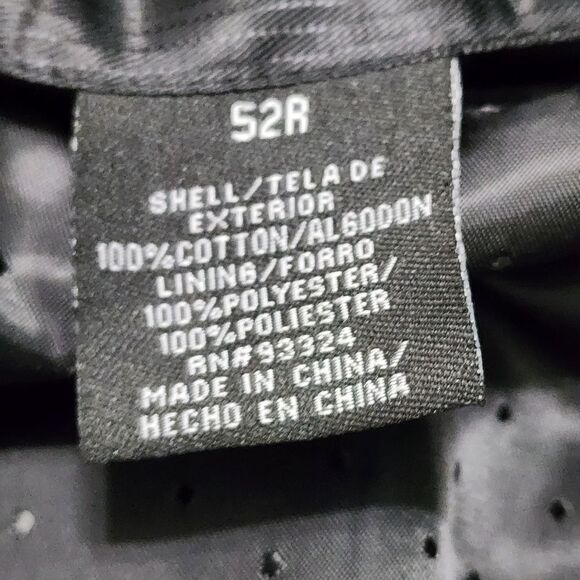 J.Ferrar modern fit sports coat jacket blazer black textured 52R - Picture 5 of 6